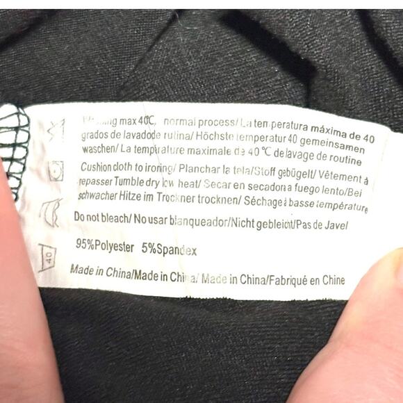 I Love Sleep Pajama Set - Long Sleeve Elbow Patch Top & Heart Dot Pants - Medium - Picture 16 of 16